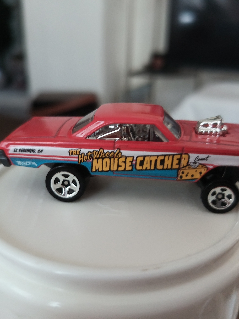 Hot Wheels Mouse Catcher Red Die-Cast Toy Car 1965 Mercury Comet